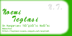 noemi teglasi business card